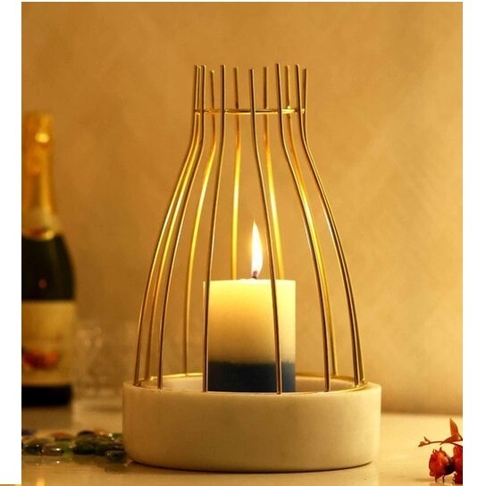 Brass Silver Pewter CANDLE HOLDER