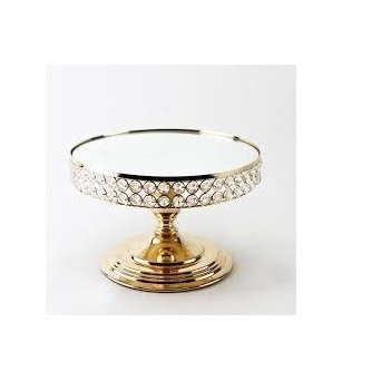 Snacks Serving Birthday Dessert Cake Stand Display Table Decorative Centerpiece Round Metal Cake Stand