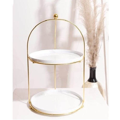 Snacks Serving Birthday Dessert Cake Stand Display Table Decorative Centerpiece Round Metal Cake Stand