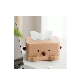 Handmade Design Wooden Walnut Napkin Holder Tissue Box For Party Wedding Tissue Paper Dispenser Box Facial Tissue Box Holder