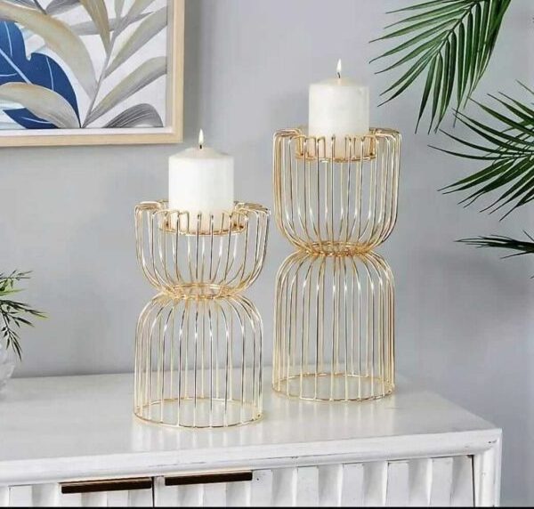 Brass Silver Pewter CANDLE HOLDER