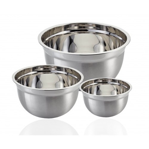 Fruit foods premium storage stainless steel mixing bowl with lid asean German deep mixing bowl daily use kitchen hotel table top