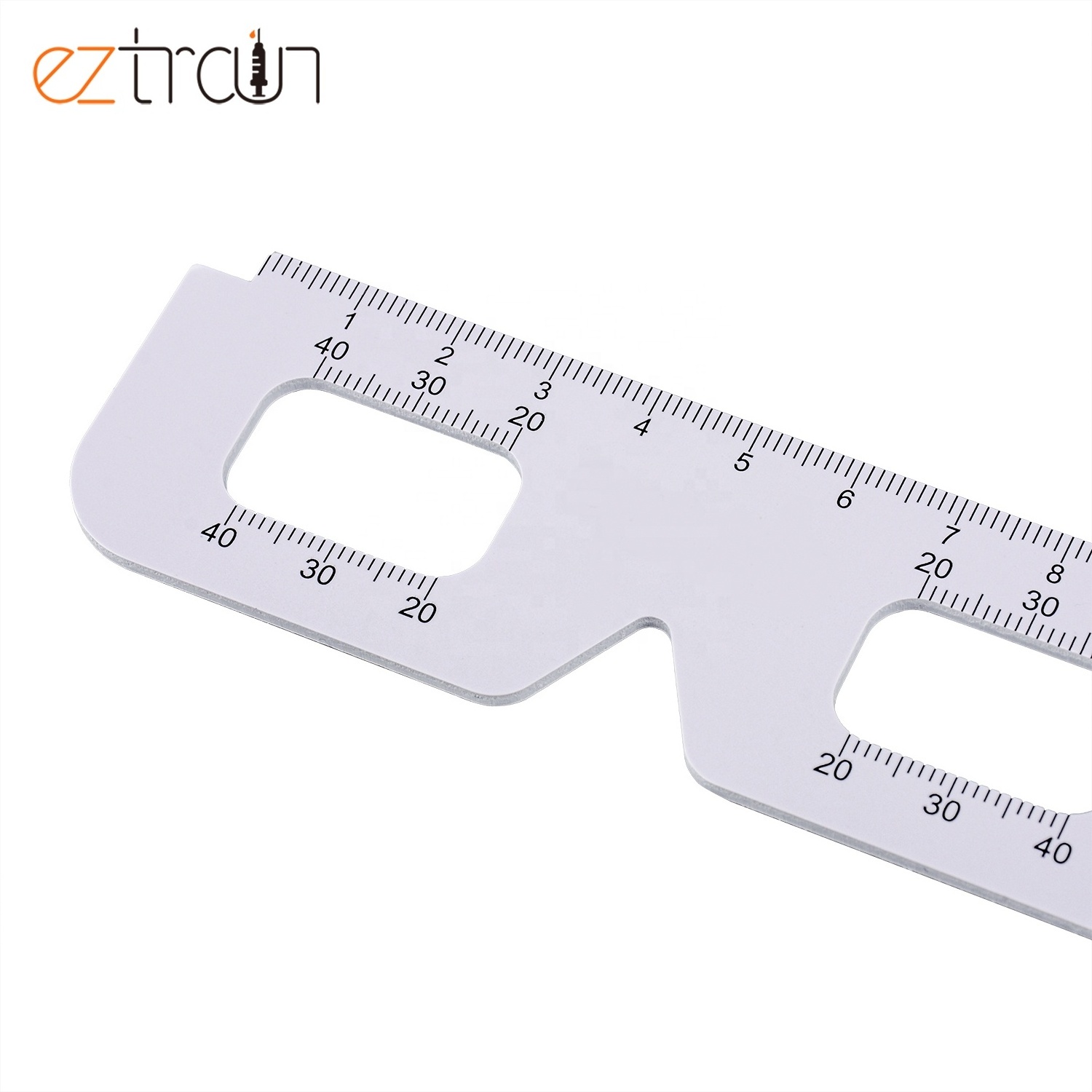 Ophthalmology 2 in 1 Plastic Pupilometer Pd Meter Ruler Multifunctional Optical Eye Occluder