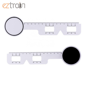 Ophthalmology 2 in 1 Plastic Pupilometer Pd Meter Ruler Multifunctional Optical Eye Occluder