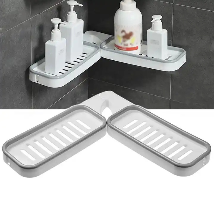 Hot Sale Hand-washing Sink Shelf High Quality Foldable Corner Bathroom Wall Storage Rack Hand Faucet Drain Rack