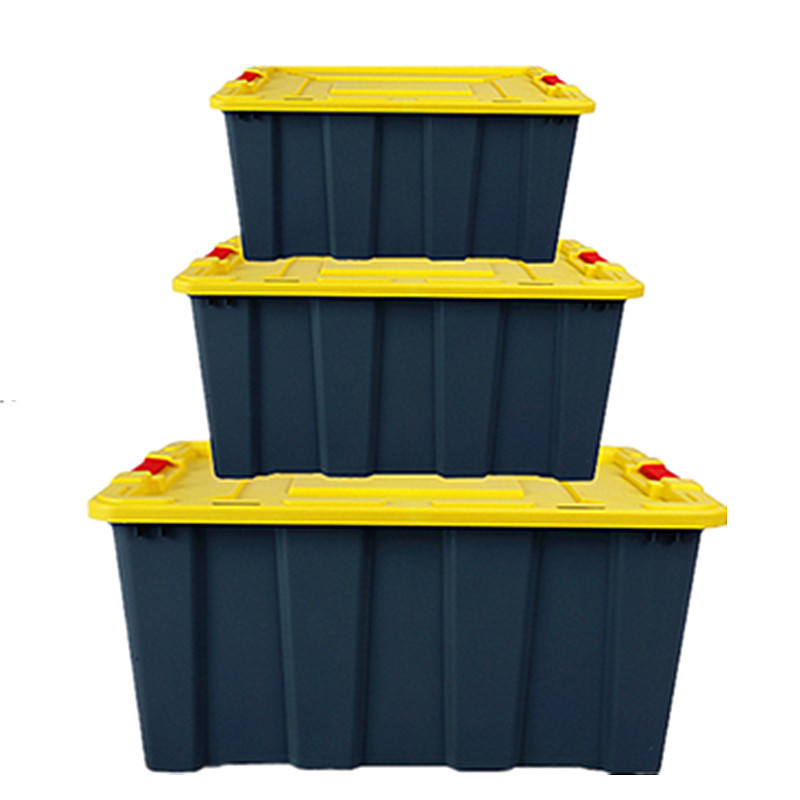 27 Gallon Heavy Duty Stackable Tough Storage Tote Bin Garage Storage Container