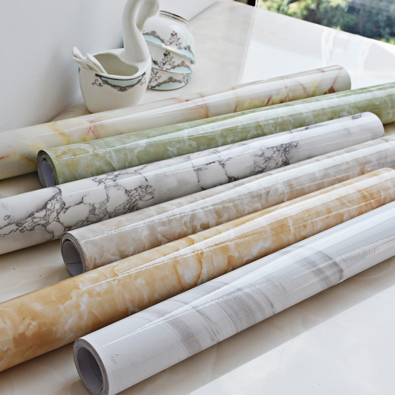 Hot Sale Marble wallpaper pvc adhesive vinyl waterproof contact paper 3D  Peel and Stick  Wall Paper For Kitchen