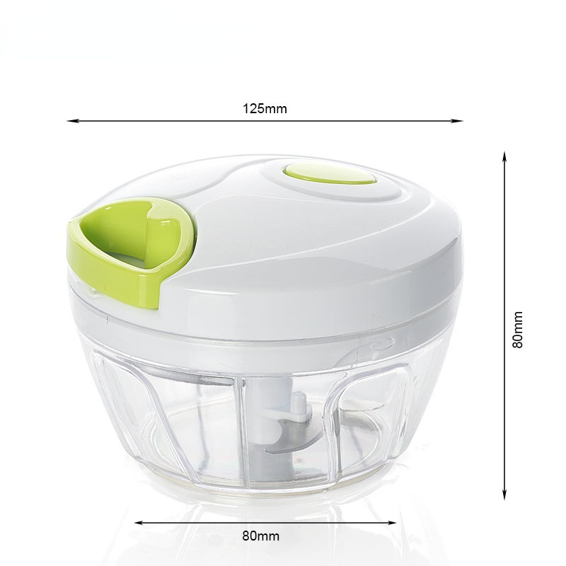 Kitchen Accessory 400ml Plastic Manual Pull Mini Food Chopper Home Use Garlic Twister Mini Manual Food Chopper Vegetable Cutter