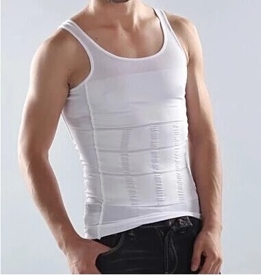 Hot Sale Men's Slimming Body Shaper men's vests Slim n lift Men fitness waistcoat gym vest Slimming Shirt Vest