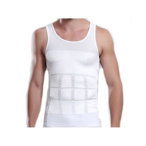 Hot Sale Men's Slimming Body Shaper men's vests Slim n lift Men fitness waistcoat gym vest Slimming Shirt Vest