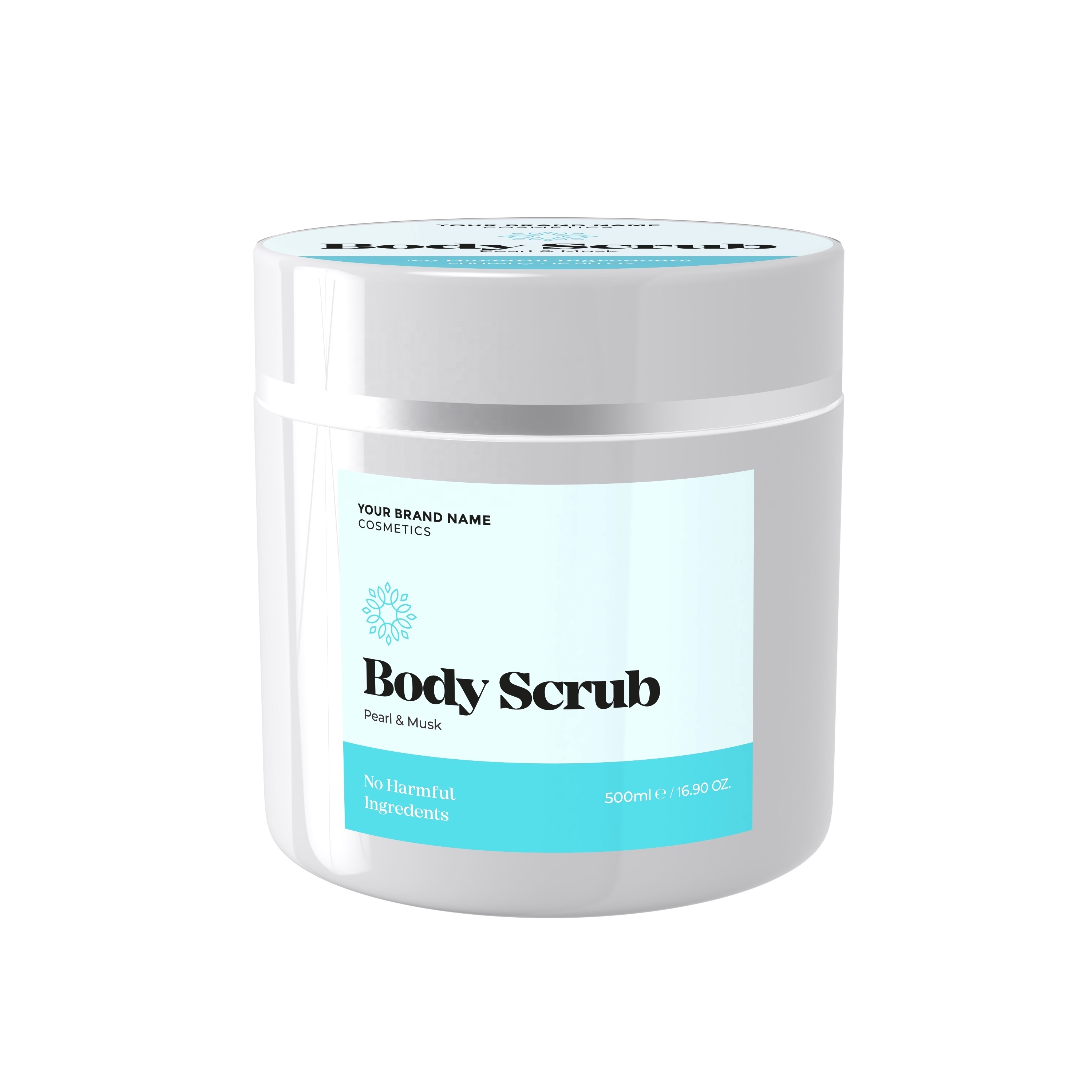 Exfoliating Body Scrub Pearl And Musk | Natural Product|  Private Label | Wholesale | Bulk | Made in the EU