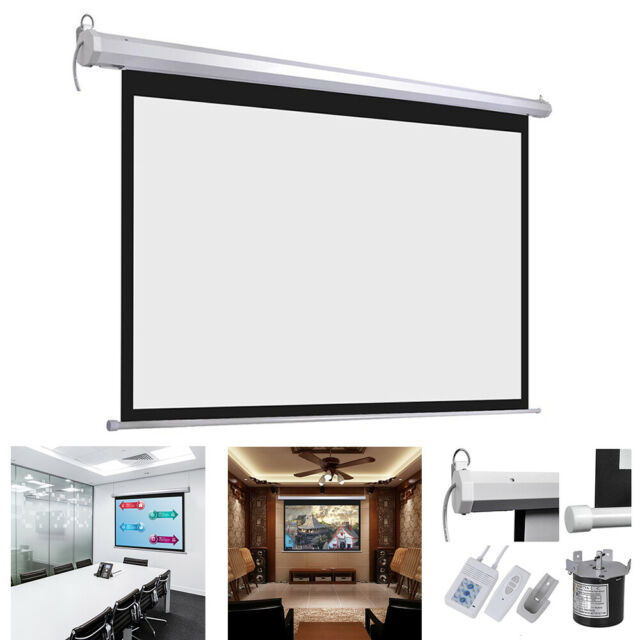 120 inch electric projection screen motorized projector screen wholesale home theater projection screen factory