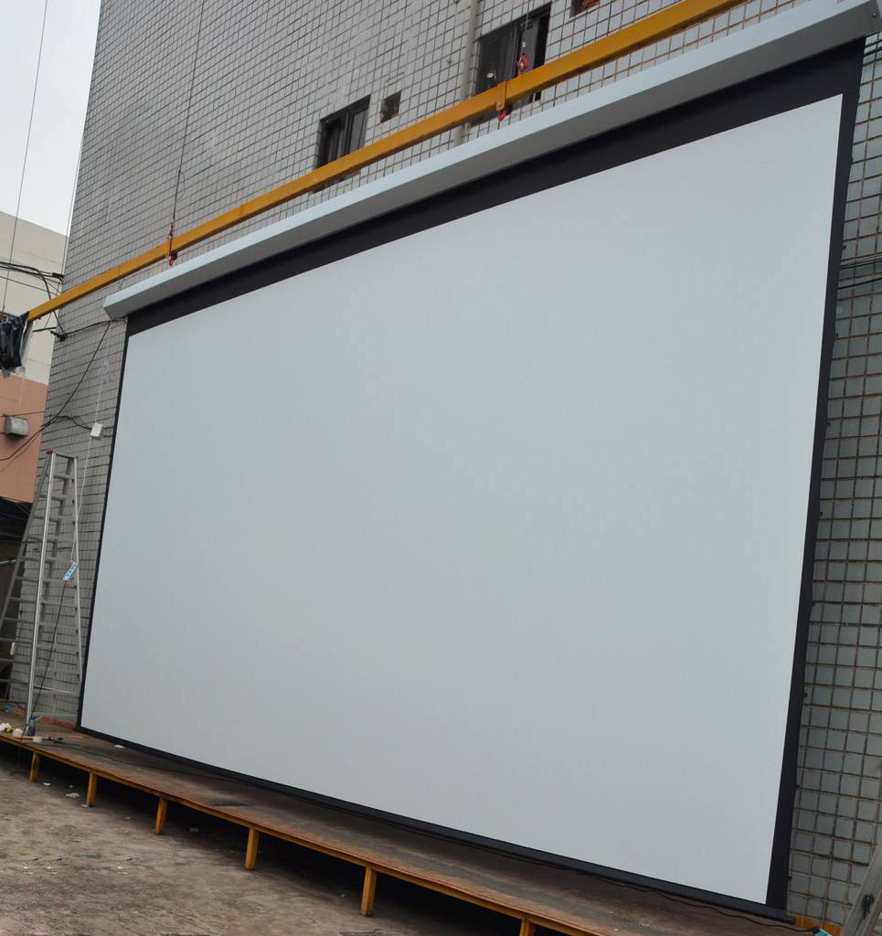 Large Motorized/electric Projection/projector Screen Electric High Tubular Motor Screen 250 16:9 Inch 