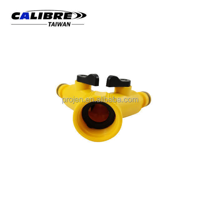 CALIBRE Universal Faucet Connector Y Hose Splitter Hose Repair Connector 2 Way Hose Pipe Splitter