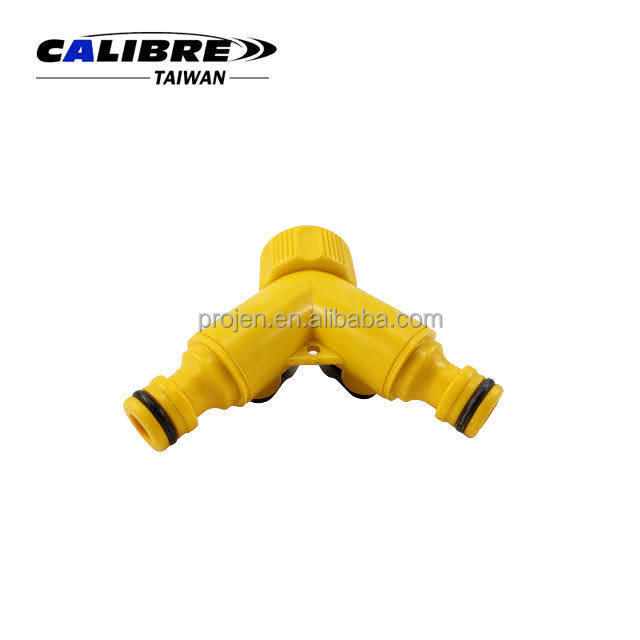 CALIBRE Universal Faucet Connector Y Hose Splitter Hose Repair Connector 2 Way Hose Pipe Splitter