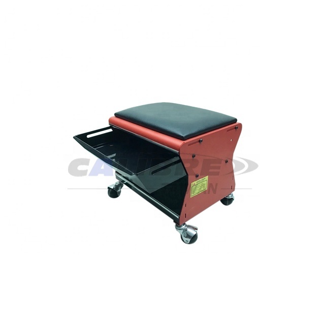 TAIWAN CALIBRE Rolling Mechanic Workshop Stool Creeper Seat with 1 Drawer