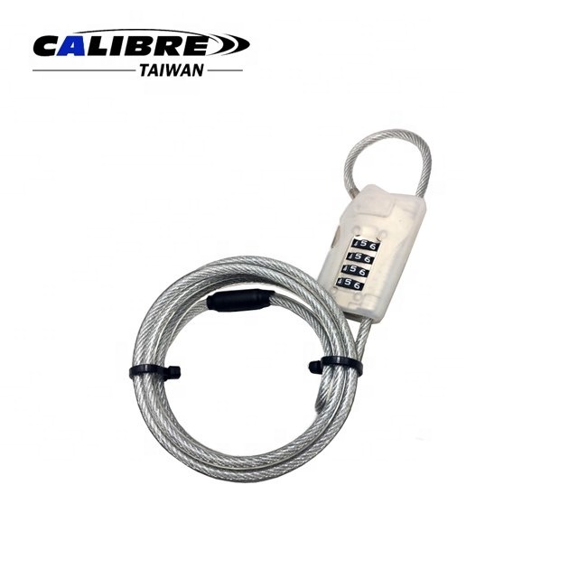 TAIWAN CALIBRE Versatile Noose Security Combo Steel Cable Lock with 4 Digital Password