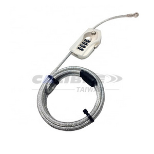 TAIWAN CALIBRE Versatile Noose Security Combo Steel Cable Lock with 4 Digital Password