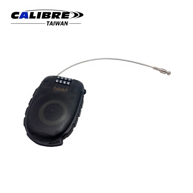 CALIBRE 4 Digit Tumbler Combination Retractable Adjustable Wire Cable Lock