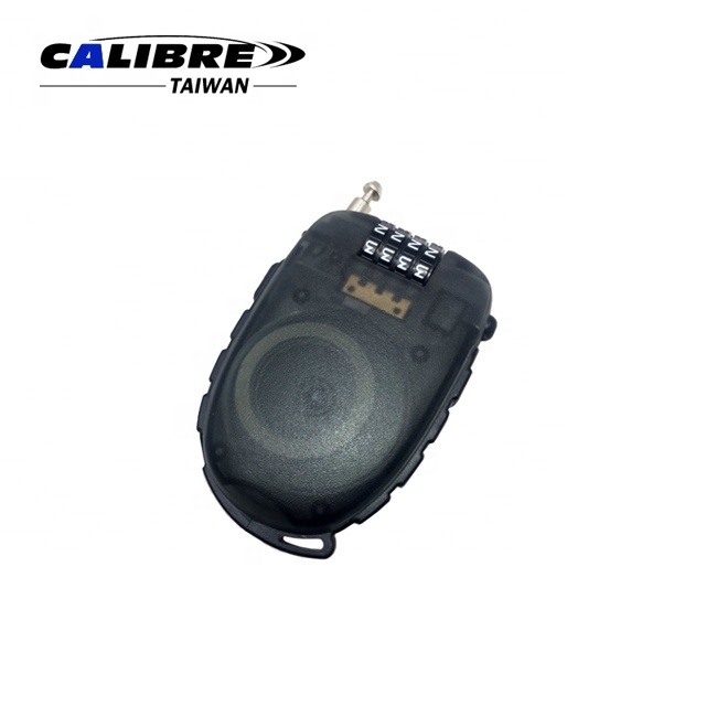 CALIBRE 4 Digit Tumbler Combination Retractable Adjustable Wire Cable Lock