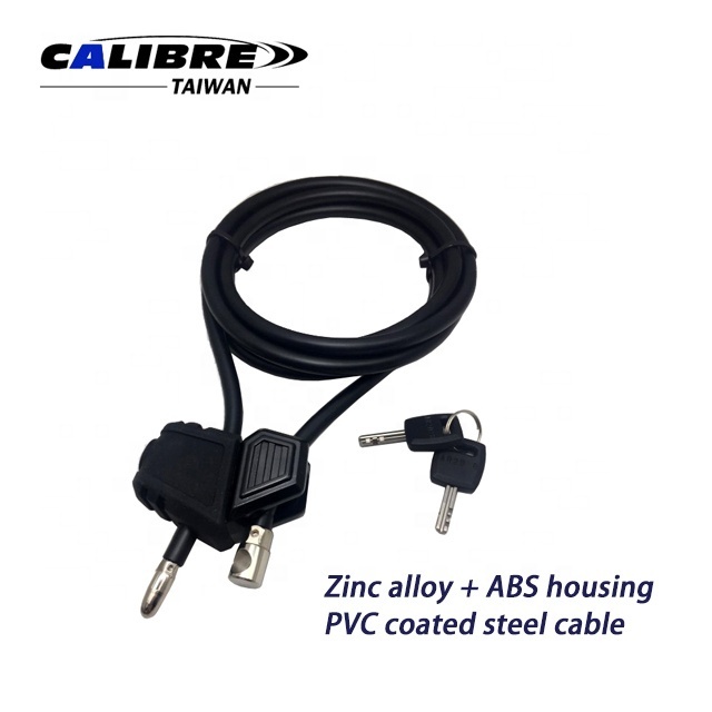 TAIWAN CALIBRE Dia. 8 x L 2000mm Master Security Adjustable Cable Lock with Key