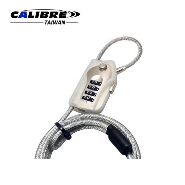 TAIWAN CALIBRE Versatile Noose Security Combo Steel Cable Lock with 4 Digital Password