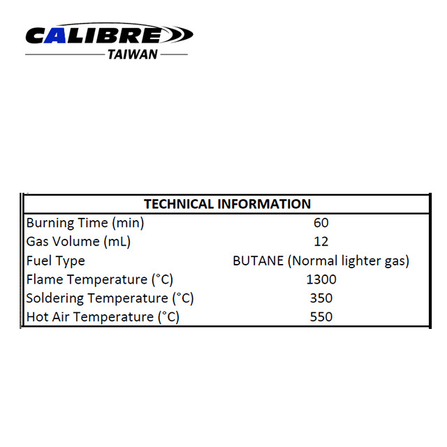 CALIBRE 3-in-1 Butane Torch and Hot Air Gas Soldering Iron Kit