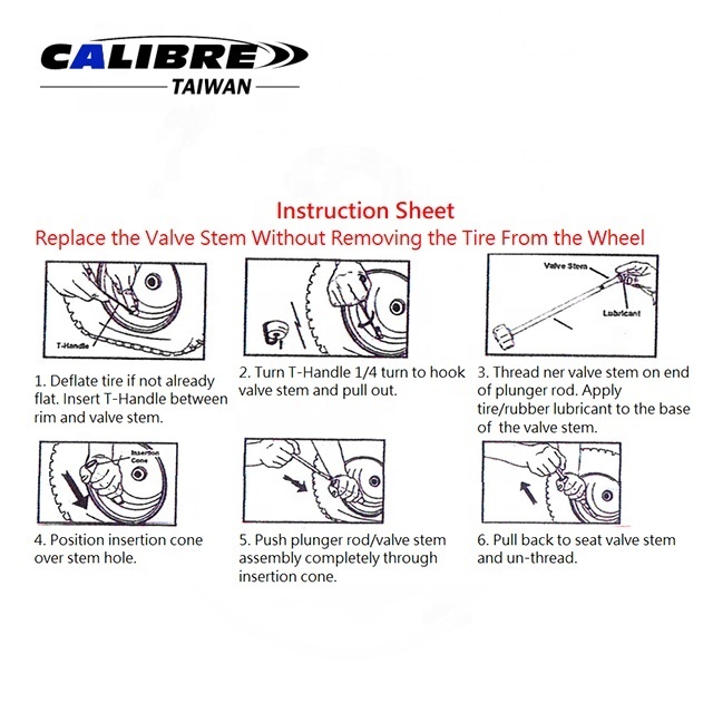 TAiwan CALIBRE Quick Change Tyre Valve Stem Removal and Installation Tool