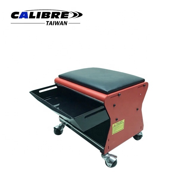 TAIWAN CALIBRE Rolling Mechanic Workshop Stool Creeper Seat with 1 Drawer