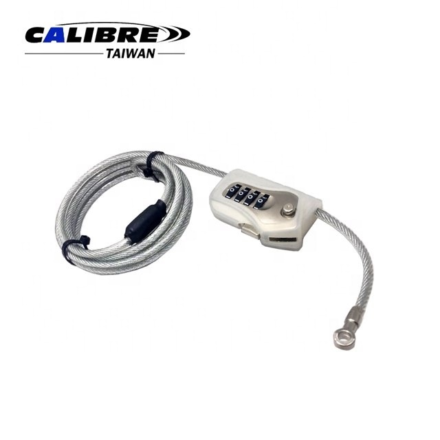 TAIWAN CALIBRE Versatile Noose Security Combo Steel Cable Lock with 4 Digital Password