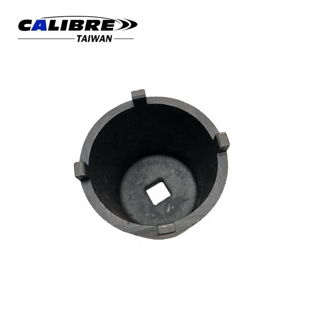 CALIBRE 4 Outer 1/2 - 3/4 Ton 4WD Spindle Nut Socket Wrench 4 Lug Axle Nut Socket Bearing Locknut Socket