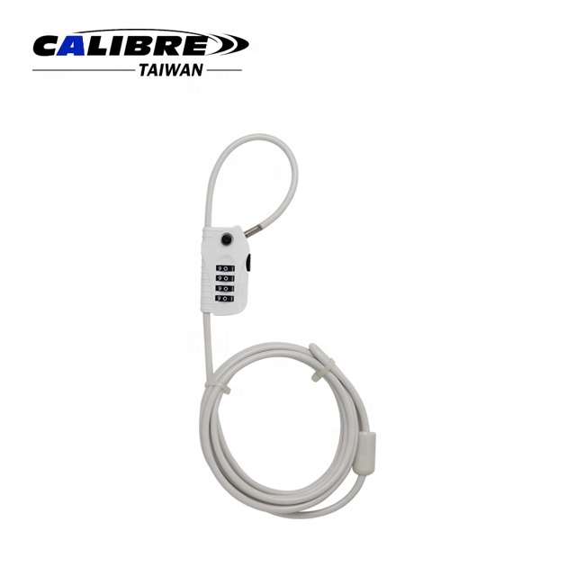 TAIWAN CALIBRE Versatile Noose Security Cable Lock with 4 Digits Resettable Combination Lock