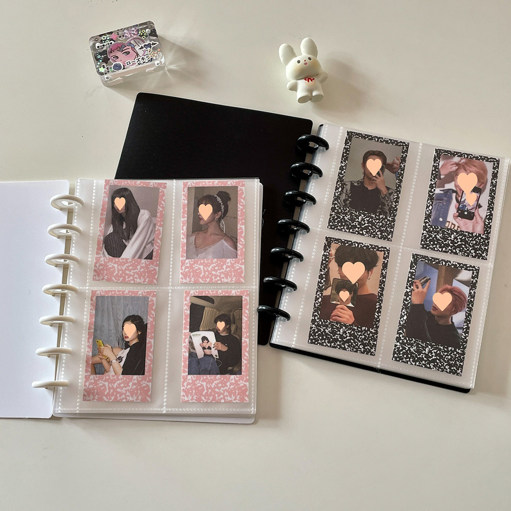 Wholesale Journal notebook Art supplies memory album custom size logo Disc Binding Ring book