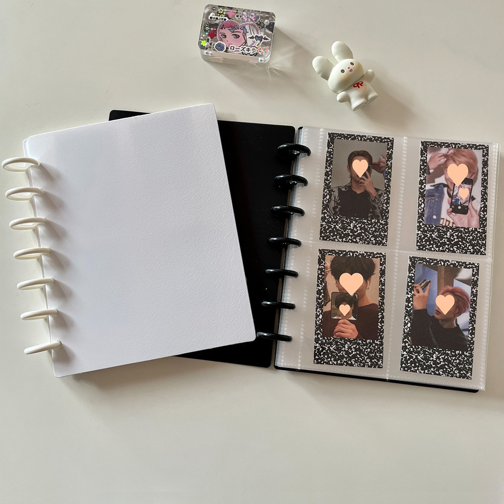 Wholesale Journal notebook Art supplies memory album custom size logo Disc Binding Ring book