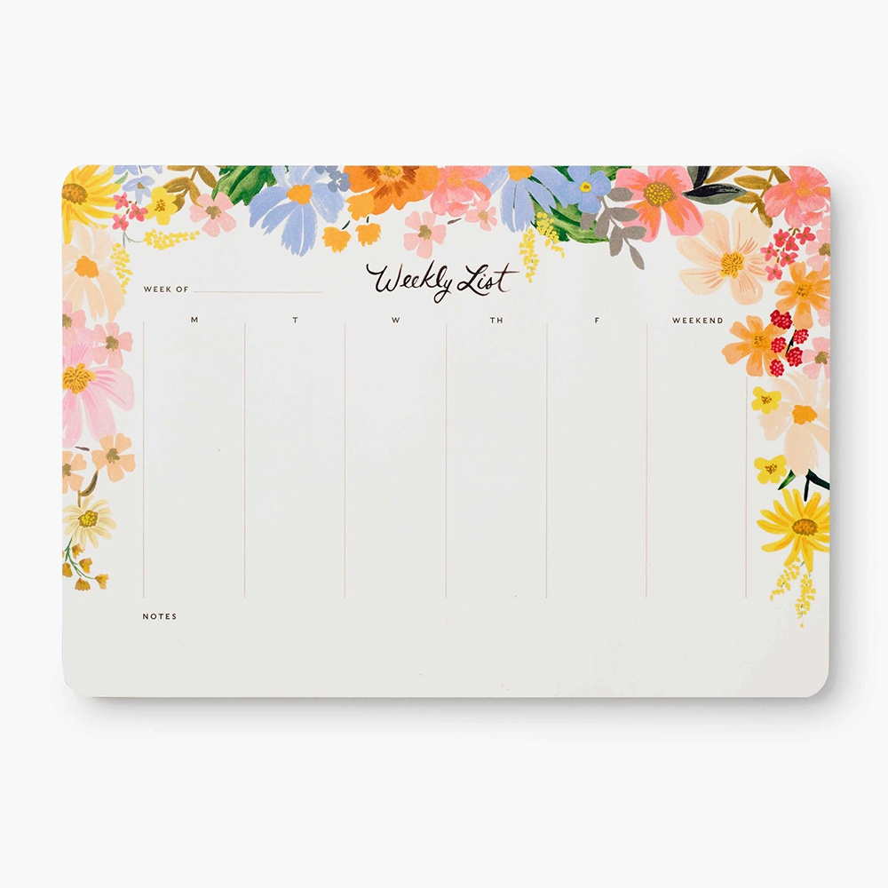 Custom Floral Printed A4 Paper Peel off Table Memo Notes Weekly Desk Pad Notepad Planner