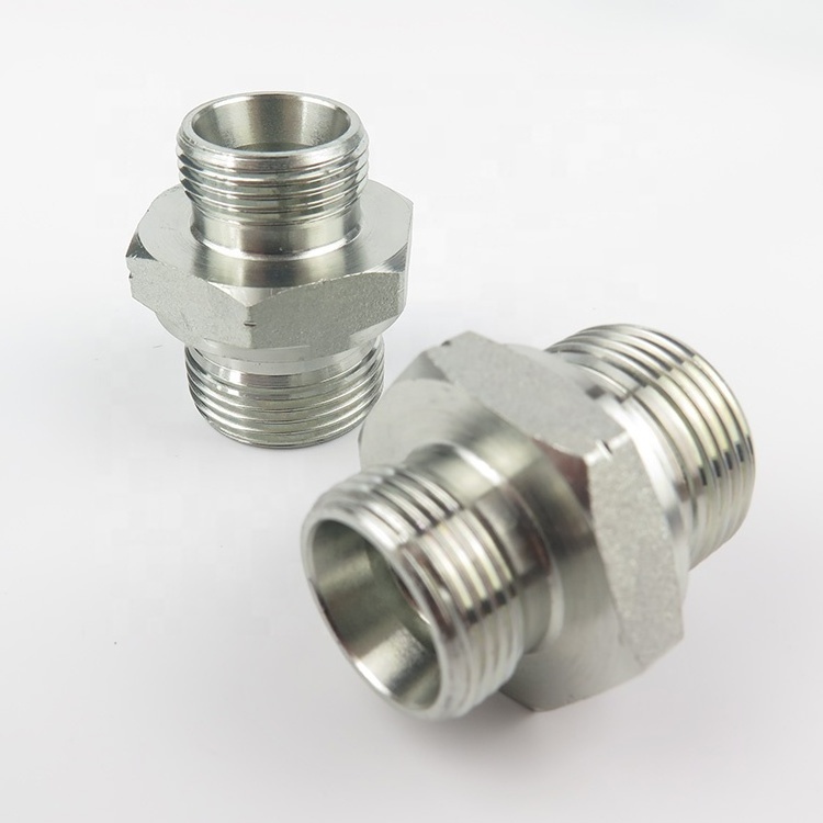 1CB Hydraulic Pipe Fitting 16mm Metric Thread Adapter G1/4 BSP Thread Connector