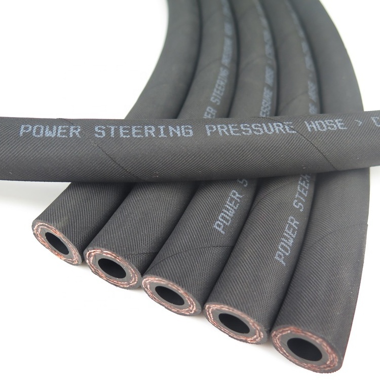 SAE J188 3/8 Inch Flexible High Pressure Power Steering Hydraulic Rubber Oil Tube Hose