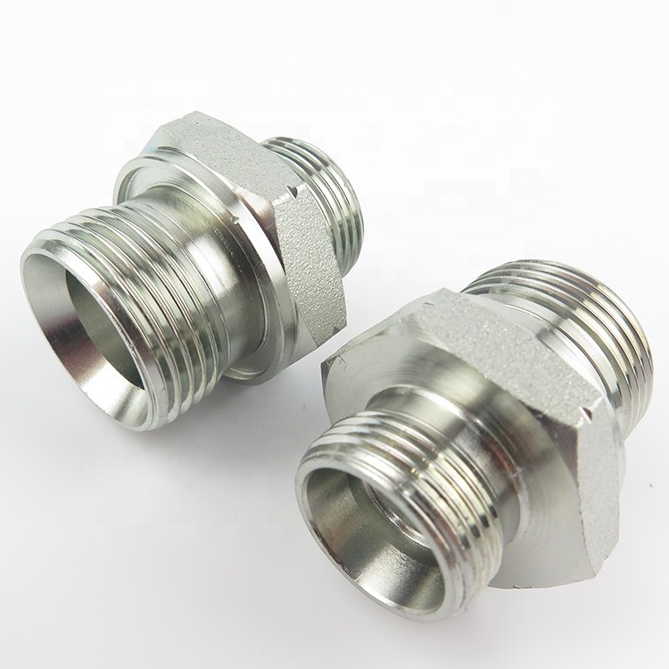 1CB Hydraulic Pipe Fitting 16mm Metric Thread Adapter G1/4 BSP Thread Connector