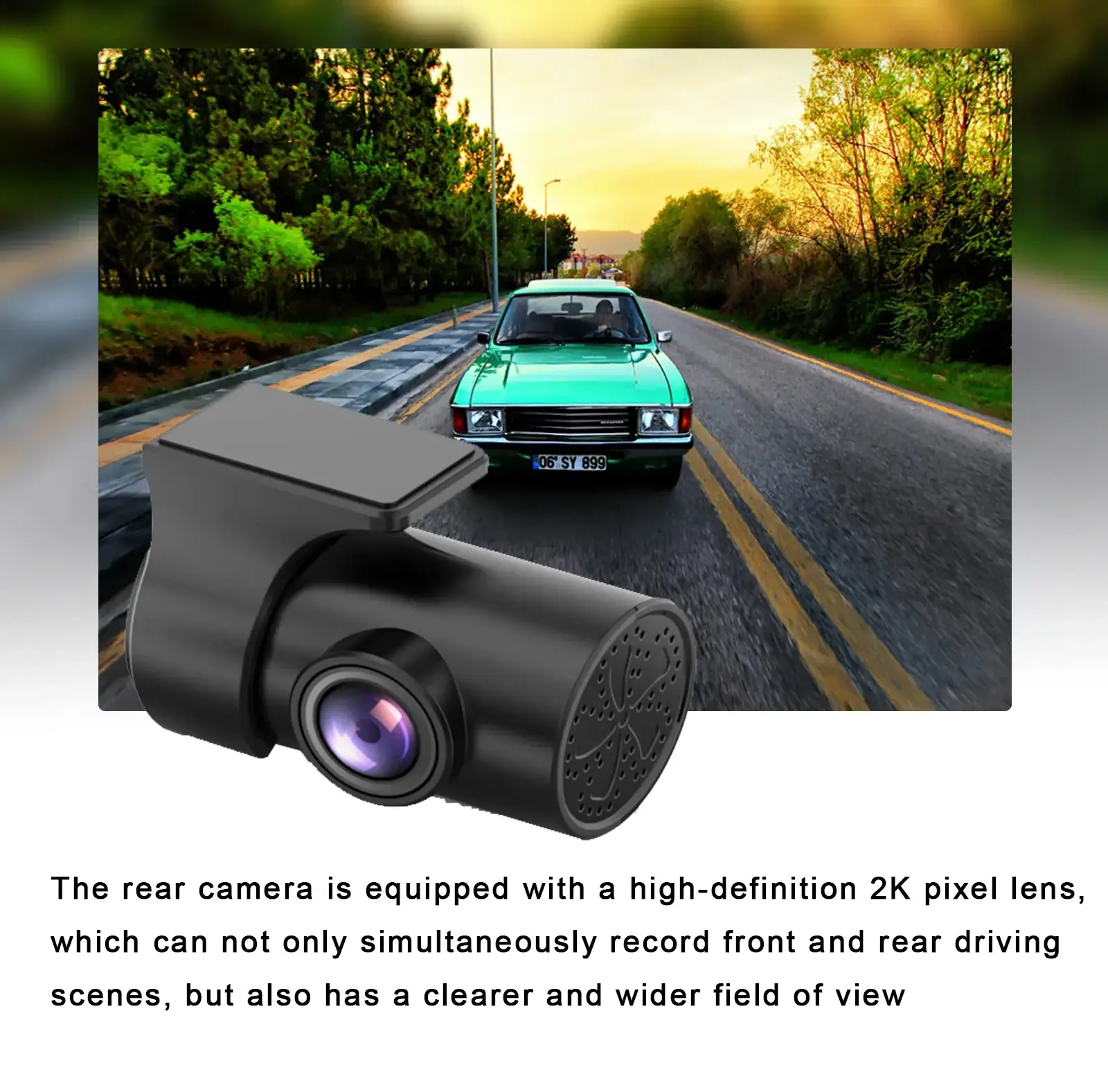 4K Dash Cam Front and Rear, 1080P Dual GPS Dash Camera with Night Vision, Motion Detection, G-Sensor