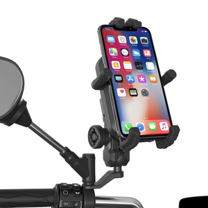 Motorcycle Electric Bicycle Phone Holder Smartphone CNC Aluminum Alloy Bracket Six Claws Mechanical Bike Phone