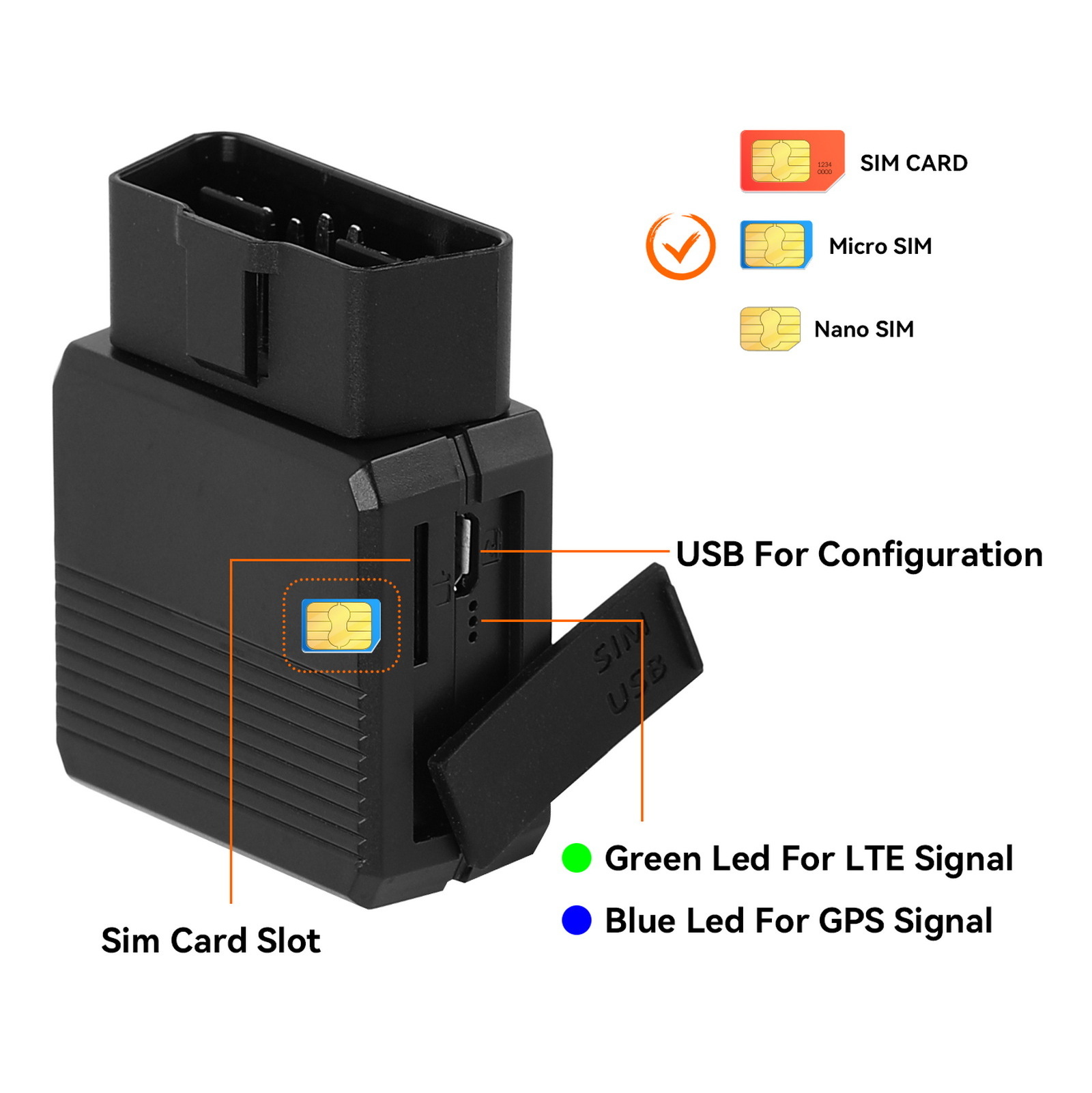 Car Diagnostic Fault Obd2 Scanner Tool Automotive Obd2 Tracker 4G Car Gps Tracking Device Tracker