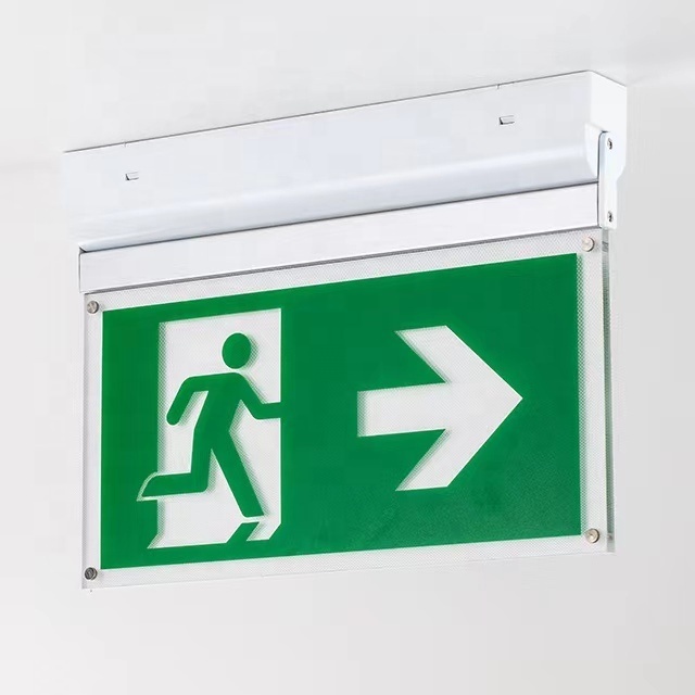 Wholesale Emergency Exit Sign Light with various Installations, Surface of roof, Recessed,  Hanging with wire