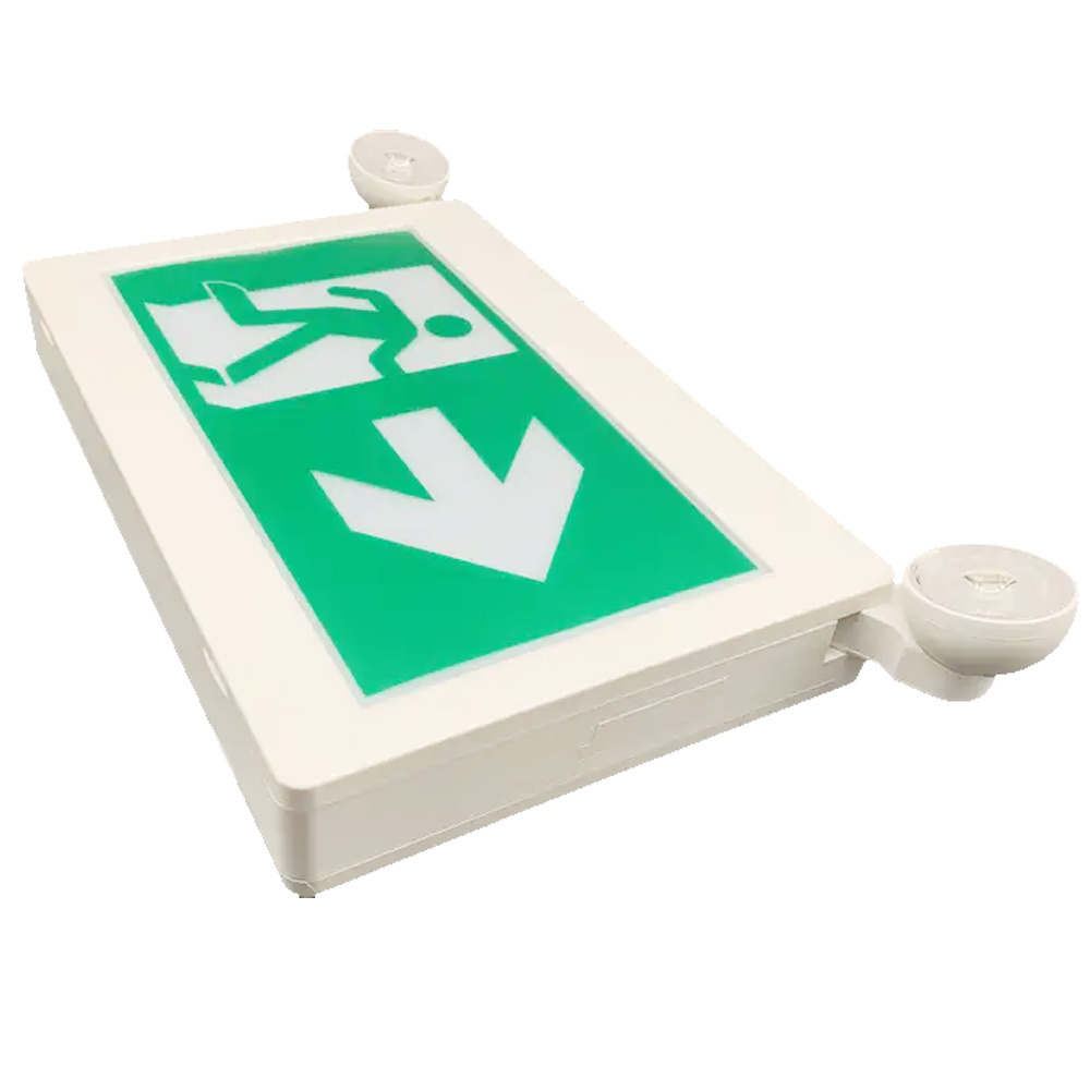 Factory Direct LED Exit Sign with back up battery, LED Emergency Light with exit signature, CULCertifed