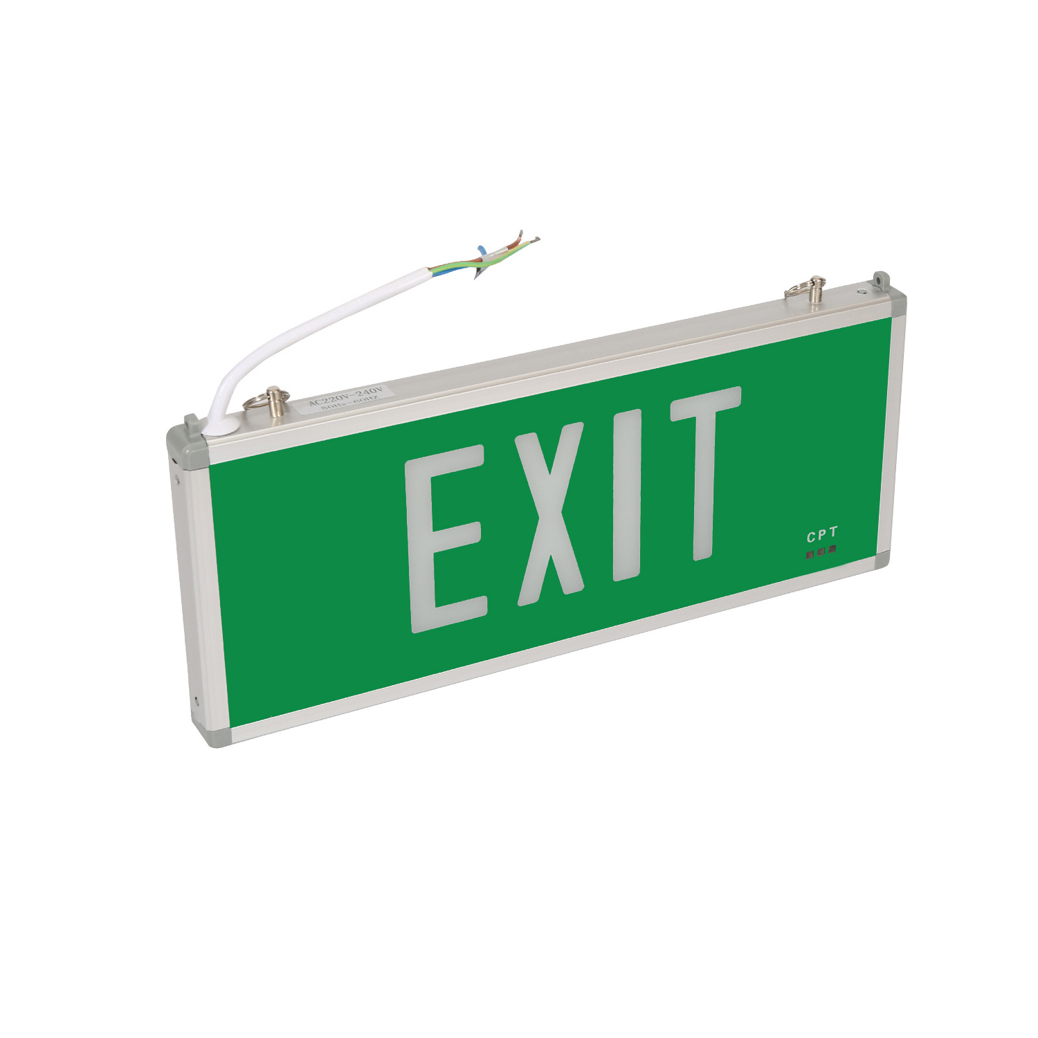 Emergency Double side lights Maintained Rechargeable Ni-cd battery Emergency  Green Exit sign LED Lights