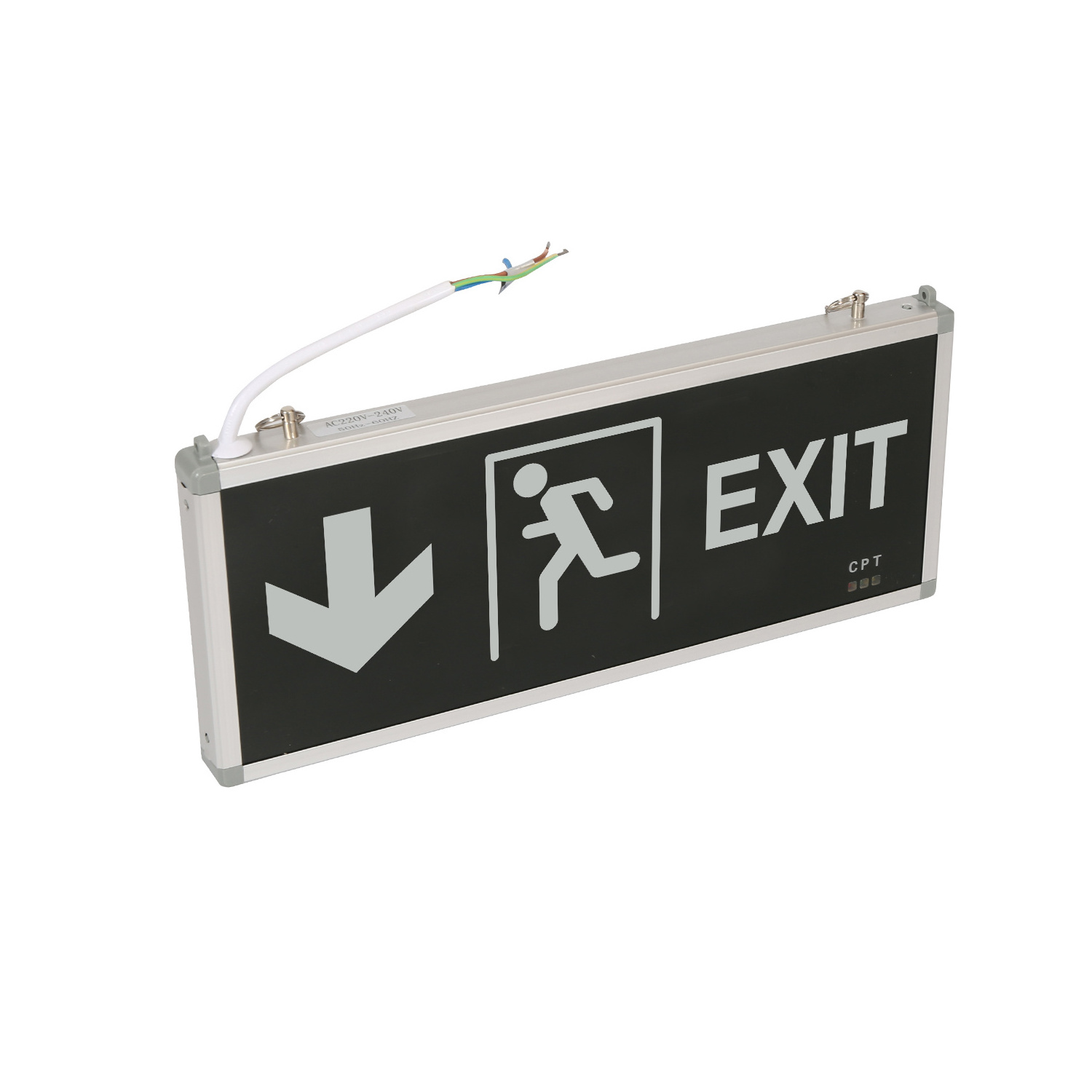 Emergency Double side lights Maintained Rechargeable Ni-cd battery Emergency  Green Exit sign LED Lights