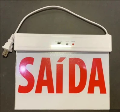 Factory Direct Fire Safety Exit Sign, LED Emergency Exit Sign, Emergency Signature SAIDA with backup battery