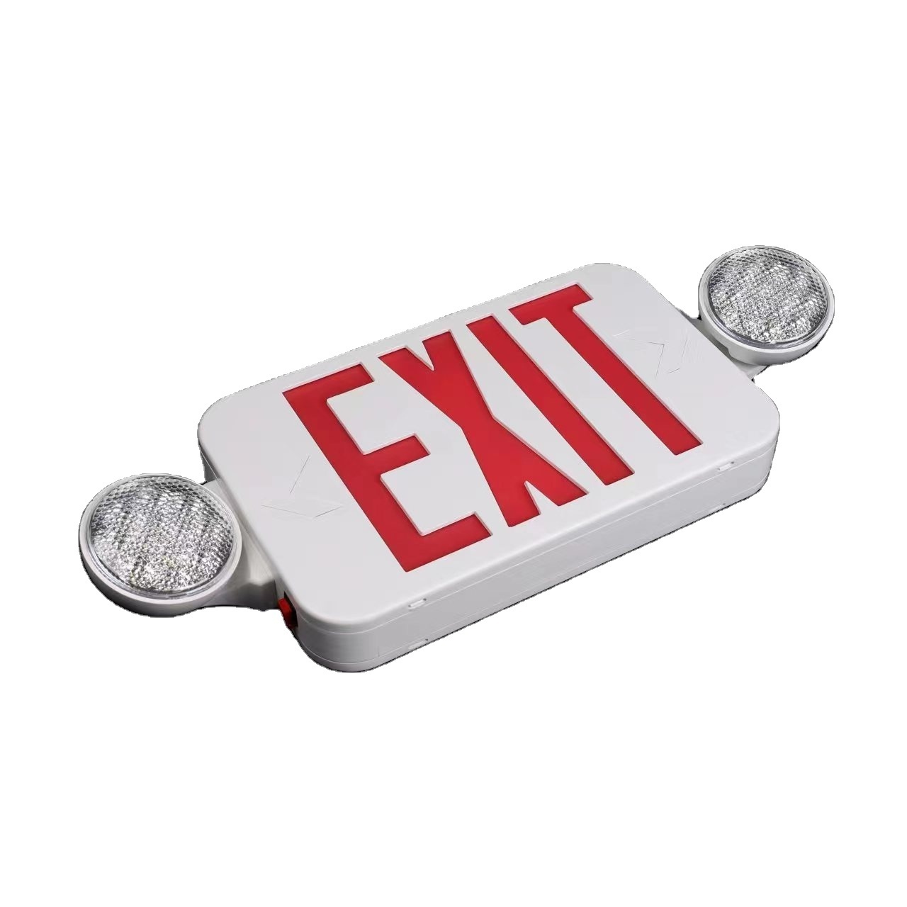 Factory Price LED Exit Sign Combo Exit Light with Spot Light  ULCertified, LED Emergency Light, Rechargeable Exit Signature