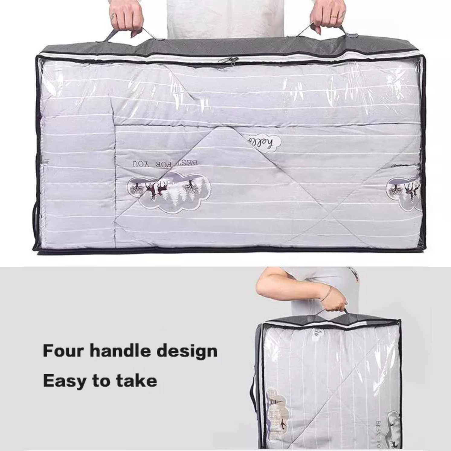 Foldable and dustproof Storage Bins Clothes Storage Under Bed Storage Containers For Organizing Clothing Bedroom