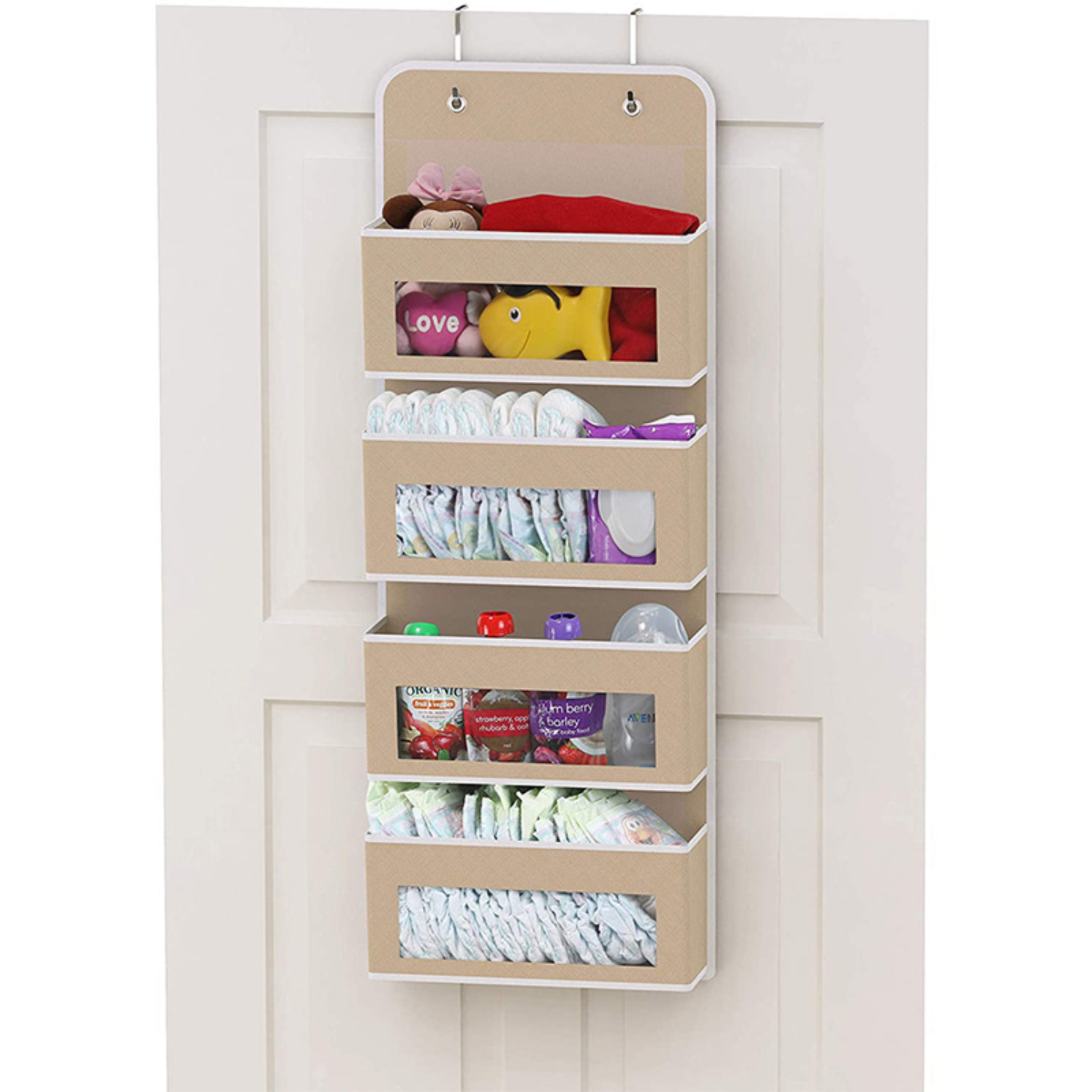 Non-woven Fabric Hanging Organizer Bag Door Wall Hanging Storage Bag in Living Room Toy Hanging Closet Organizer