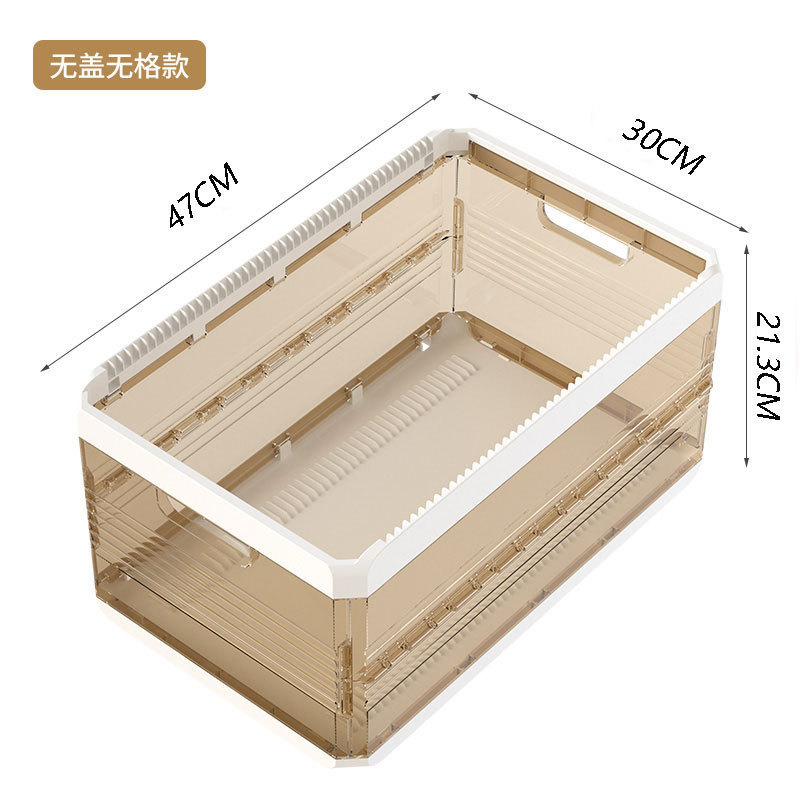 Classic Design Clear Plastic Storage Bins Foldable Stackable for Closet Bedroom Pants Organization Load 5kg